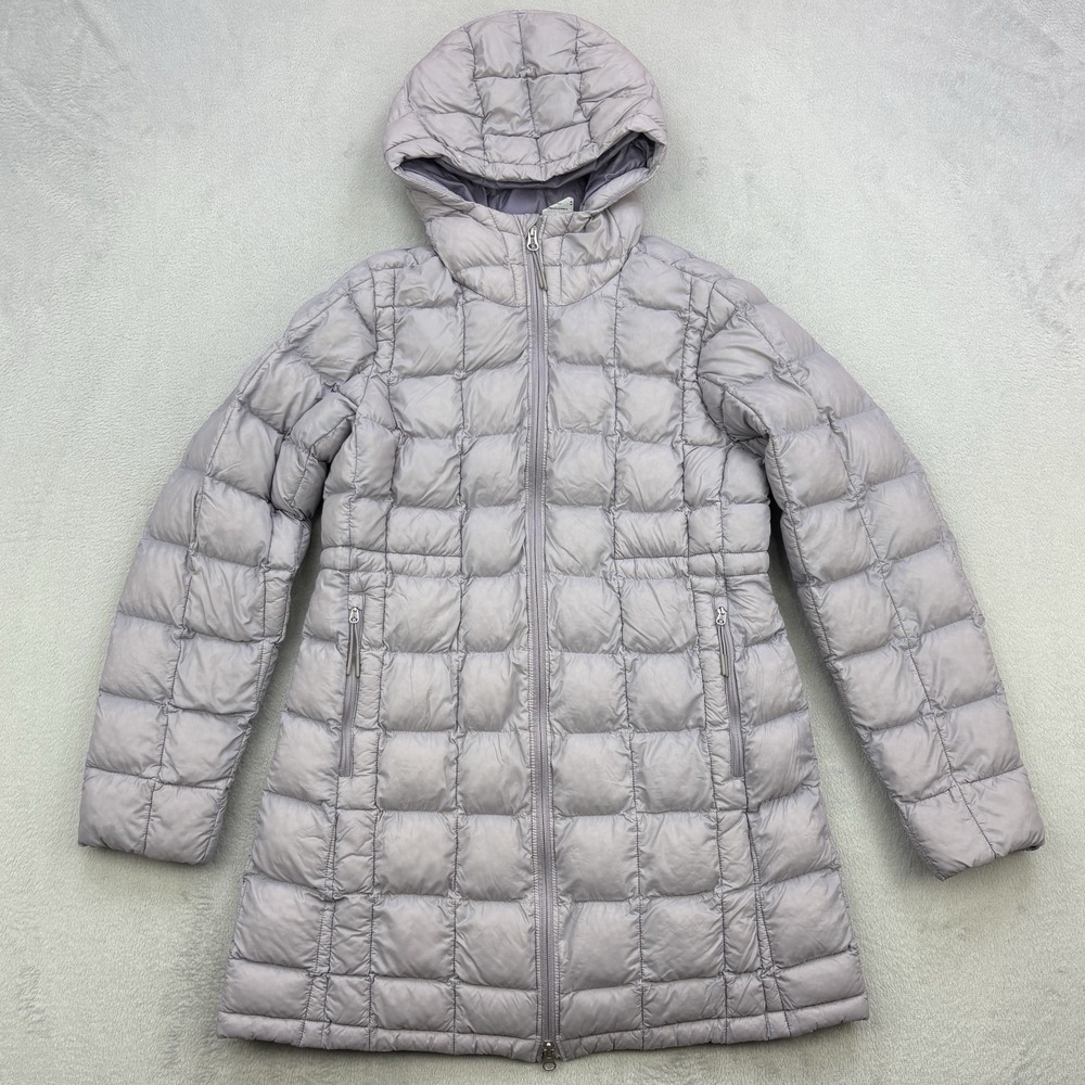 North Face Jacket Womens Medium Pink Thermoball Eco Hooded Insulated Down Coat